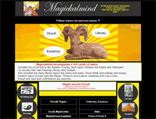 Tablet Screenshot of magickalmind.com